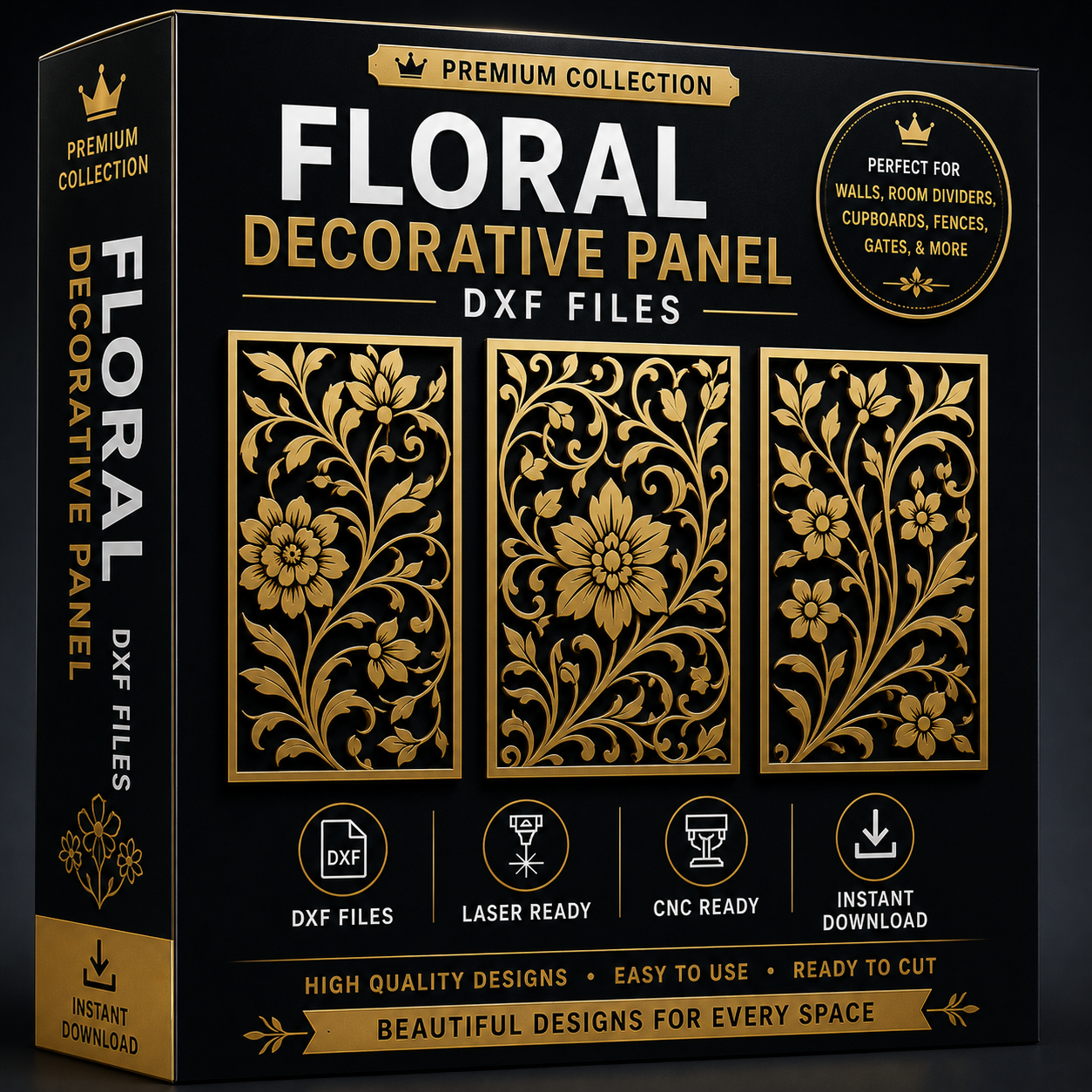 FLORAR DECORATIVE COLLECTION | DXF FILE 25+